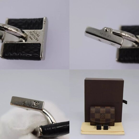 LOUIS VUITTON Damier Ebene Cuffs Cuff Case LV Auth 114634 - Picture 15 of 16